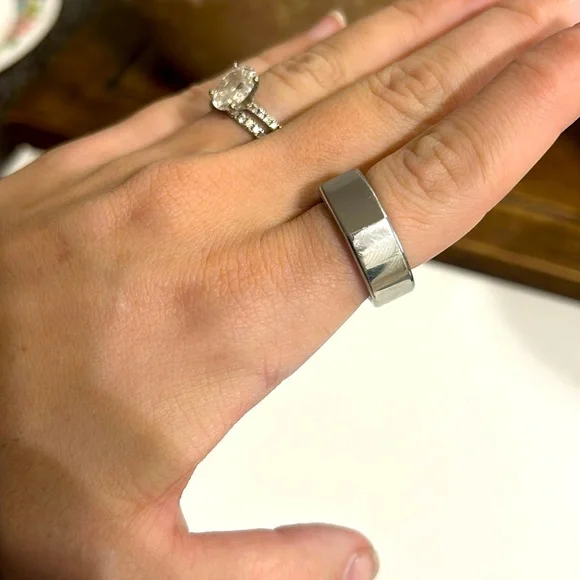 Oura Gen3 Heritage Silver US8 Set